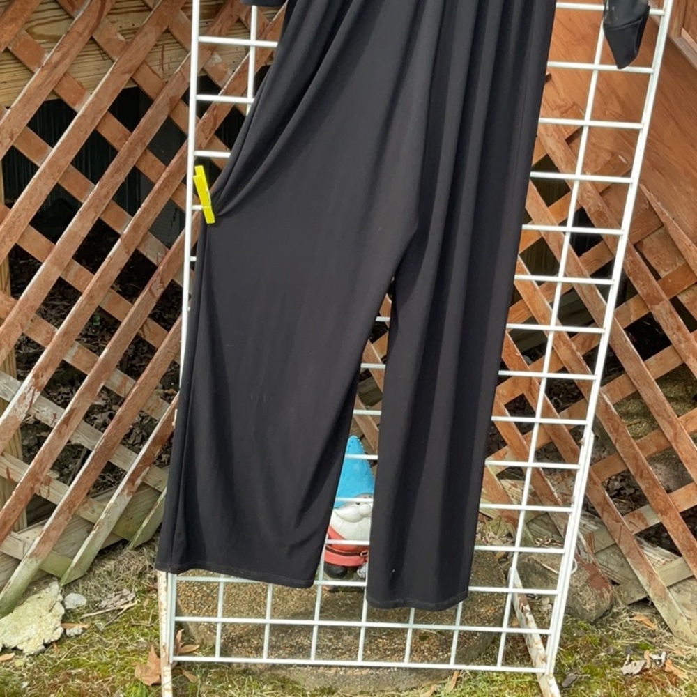 Annalee + Hope Black One Piece Pantsuit, Size M - Picture 6 of 7